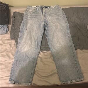 Light Blue Relaxed Fit Stonewashed Jeans